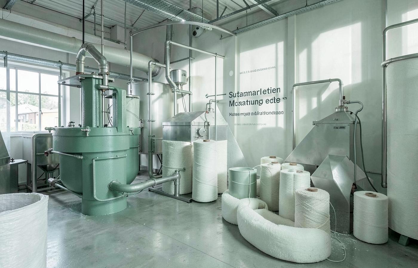 Water treatment and yarn storage at the facility